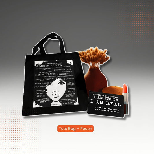 Affirmation Tote Bag + Pouch