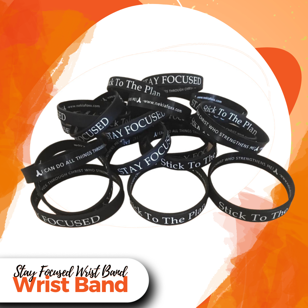 Stay Focused Wrist Band Accessories( Shipping Included )