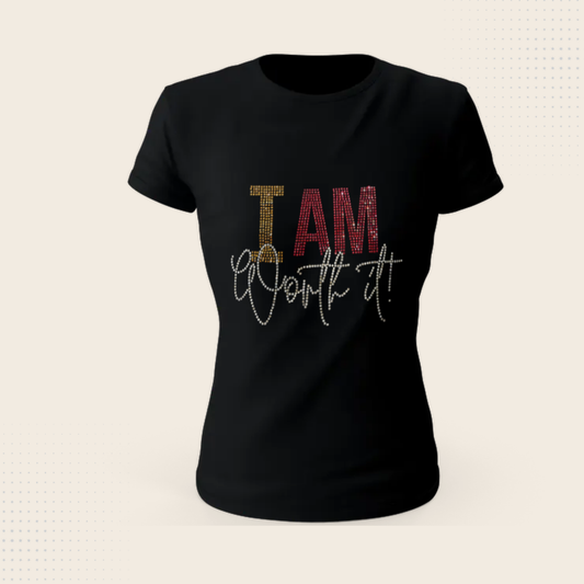 I am Worth it Bling T-shirt