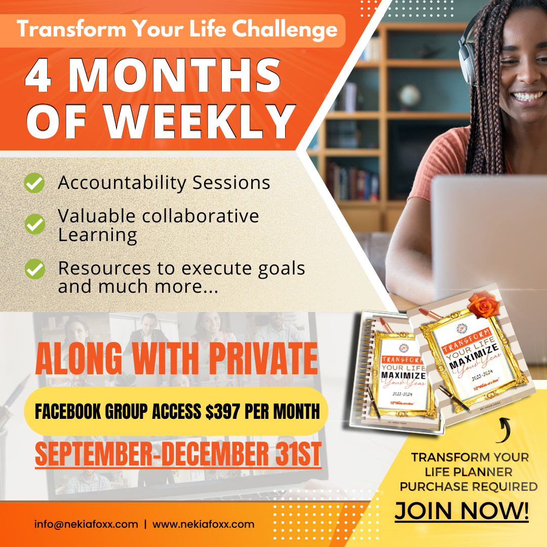 Transform Your Life Challenge - Monthly Membership