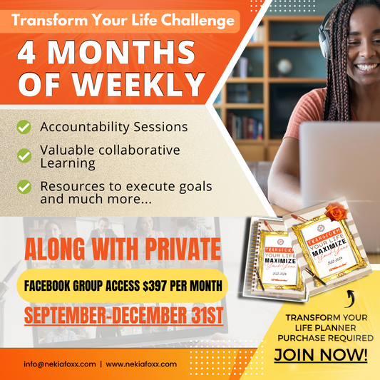 Transform your life challenge - Monthly Membership