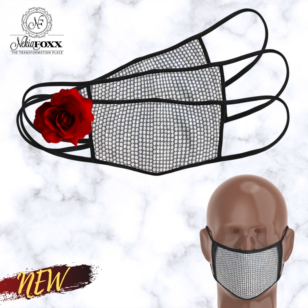 Solid Bling Mask (Silver)