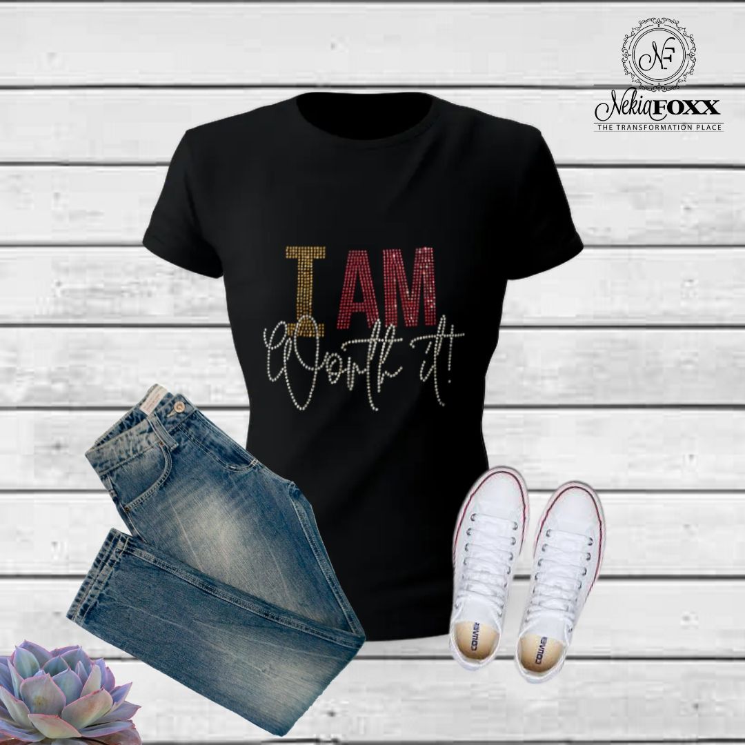 I am Worth it Bling T-shirt