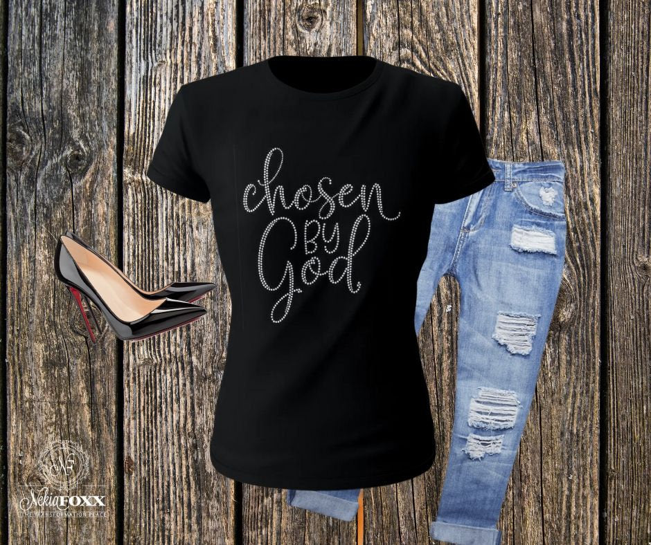 Chosen by God Bling T-shirt